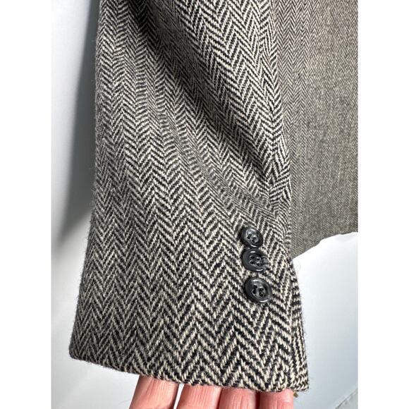 Harris Tweed Herringbone Wool Blazer 1980s–1990s Cavalier S.H. Franklin Medium - Picture 9 of 13